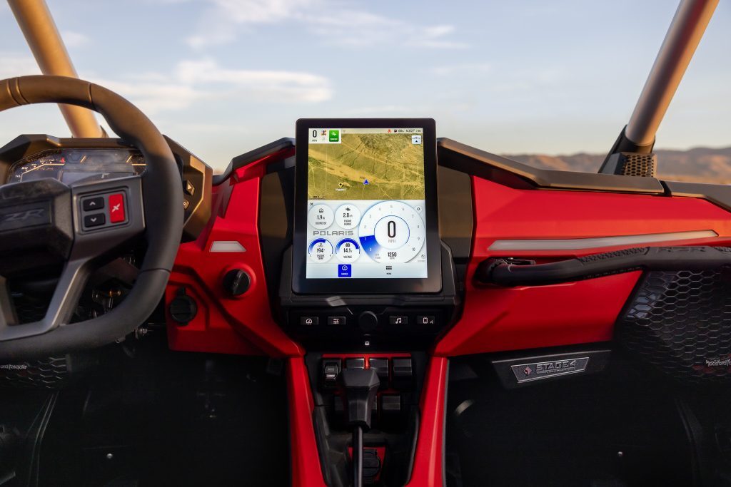 10.4-inch vertical touchscreen display