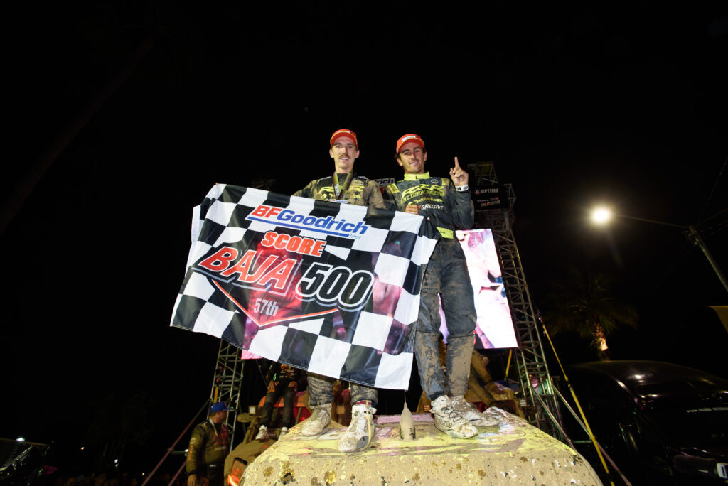 Brock Heger tops the podium at the Baja 500