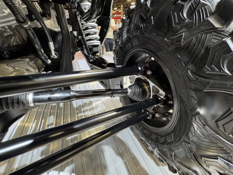 Long-travel suspension and advanced geometry push the Scion 01 beyond typical SXS limits.